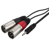 MONACOR MCA-329P, кабель готовый Jack 3,5/2xXLR(m), 3м