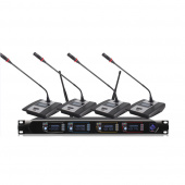 PS-Sound WRM-CFM4200A, беспроводная конференц-система на 4 микрофона, UHF
