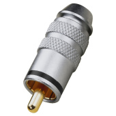MONACOR T-711G/SW, разъем RCA, металл, черный маркер