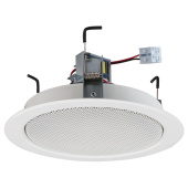 MONACOR EDL-70/WS, потолочная акустическая система, 6/3/1.5Вт на 100В, 90-20000Гц