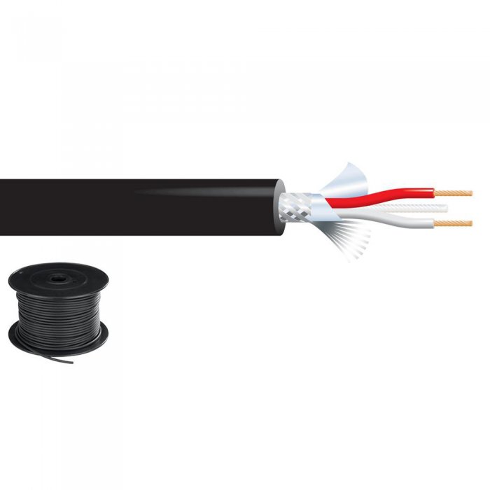 Stage Line CDMX-3, DMX/AES/EBU кабель 2 x 0.22мм.кв., диаметр 4.5 черный