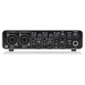 BEHRINGER UMC204HD, звуковая карта USB, 2 входа, 4 выхода, микрофонные предусилители MIDAS, 24Бит/192кГц