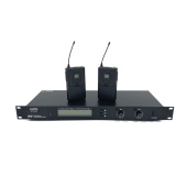 PS-Sound WRM-UHF3302i, радиосистема с двумя поясными передатчиками, UHF, 19"