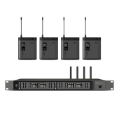 FBW A140R/A100BT*4, радиосистема с четырьмя поясными передатчиками, UHF