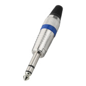 MONACOR T-120/ВL, разъем Jack stereo professional, металл, синий