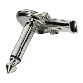 MONACOR T-208ARM, разъем Jack mono, металл, угловой