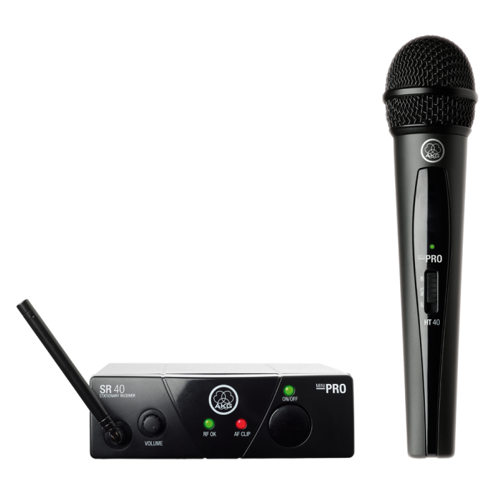 AKG WMS40 Mini Single Vocal Set, радиосистема с ручным передатчиком, UHF - все диапазоны РБ