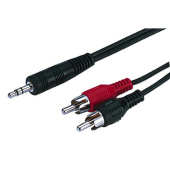 MONACOR ACA-1635, кабель готовый Jack 3,5/2xRCA, 1.2м