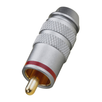 MONACOR T-711G/RT, разъем RCA, металл, красный маркер