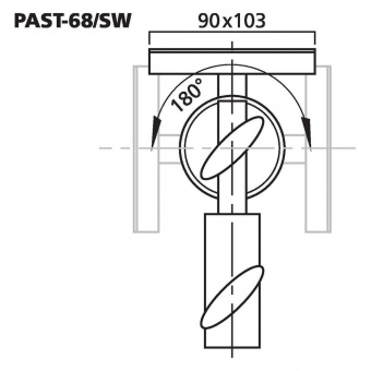 Stage Line PAST-68/SW, адаптер для акустической стойки, доп. регулировка