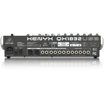 BEHRINGER QX1832USB, пассивный микшерный пульт, 6 мик/моно, 4 стерео, 2 AUX, блок эффектов, USB