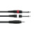 OMNITRONIC ADAPTER CABLE, кабель готовый Jack 3,5/2xJack, 3м
