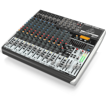 BEHRINGER QX1832USB, пассивный микшерный пульт, 6 мик/моно, 4 стерео, 2 AUX, блок эффектов, USB