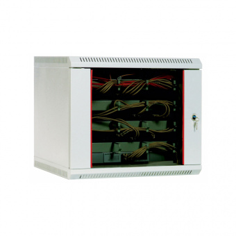 ШРН 9.650, шкаф телекоммутационный настенный 9U (600x650х605) дверь стекло