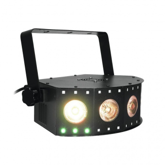 Eurolite LED SCY-5 Hybrid Beam Effect, светодиодный прибор, 5х4Вт RGB/UV, 30x0,2Вт SMD RGB