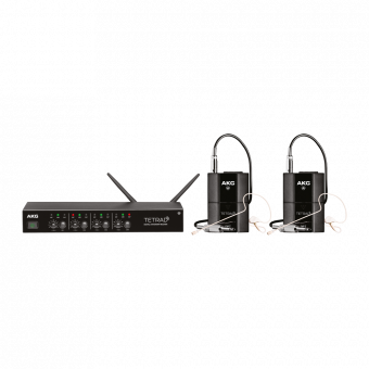 AKG DMSTetrad Performer Set, радиосистема с двумя поясными передатчиками, Digital 2.4 ГГц