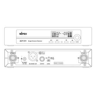 MIPRO ACT-311, приемник серии ACT-300, 1 канал, UHF