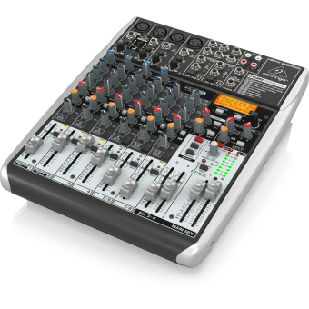 BEHRINGER QX1204USB, пассивный микшерный пульт, 4 мик/моно, 2 стерео, 2 AUX, блок эффектов, USB