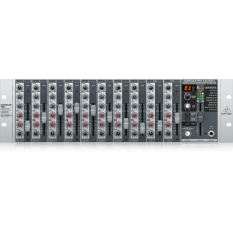 BEHRINGER RX1202FX V2, пассивный микшерный пульт, 8 мик/моно, 2 стерео, 1 AUX, блок эффектов, рэковое исполнение