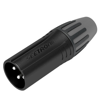 SEETRONIC SCMM3-B, разъем XLR-3(m) professional, металл, черный