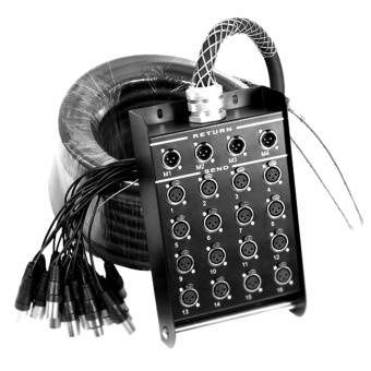INVOTONE DB1604/30M, сценический мультикор, 16вх./4вых., 30м