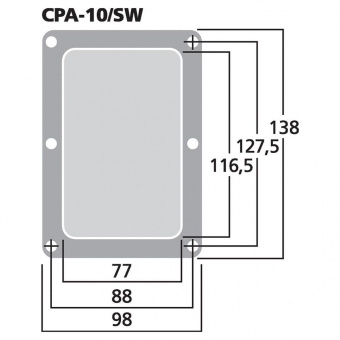 Stage Line CPA-10/SW, разъемная пластиковая панель для АС, с разъемами 2 х Speakon