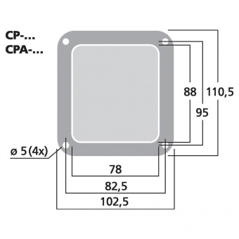 Stage Line CP-1/SW, разъемная панель для АС, сплошная