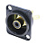 NEUTRIK NF2D-B-0, разъем RCA, панельный, металл, черный