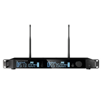 ОКТАВА OWS-U2200D01L01-B PRO, двухканальная радиосистема с двумя поясными передатчиками, головным OWS-D01 и петличным OWS-L01 (суперкардиоида черн) микрофонами (диапазон В:512-562 МГц)