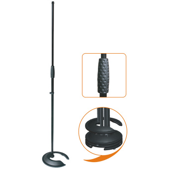 PS-SOUND MS-027, микрофонная стойка, прямая, круглое основание с вырезом
