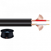 Stage Line AC-102/SW, кабель микрофонный 2х0.12мм.кв., диаметр 2x2.6 мм, черный