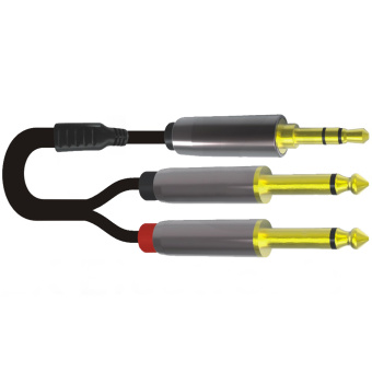 PS-SOUND Y-302-1,5, кабель готовый Jack 3.5/2xJack, 1.5м