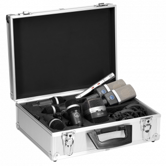 AKG Drumset Premium, набор микрофонов для ударной установки: комплект в чемодане