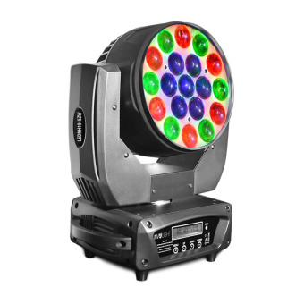 INVOLIGHT LEDMH1915ZW, светодиодная вращающаяся голова типа WASH, 19x15Вт, RGBW, DMX