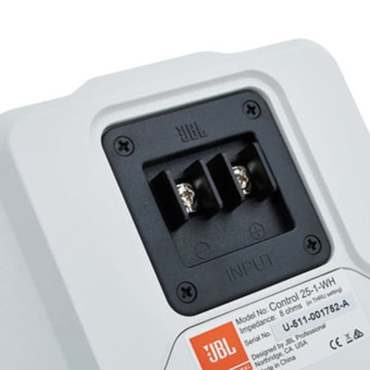 JBL CONTROL 25-1-WH, 5" настенная акустическая система, 30/15/7,5/3,7 Вт на 100В, 60-20000 Гц