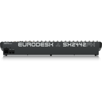 BEHRINGER SX2442FX, пассивный микшерный пульт, 16 мик/моно, 4 стерео, 4 AUX, 4 подгруппы, блок эффектов
