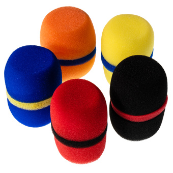 PS-SOUND MICROPHONE WINDSHIELD SET, ветрозащита микрофона, цветная, набор из 5шт.