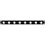 STAGE LINE RCP-8732U, рэковая панель, металл, 1U, 8 отверстий типа D