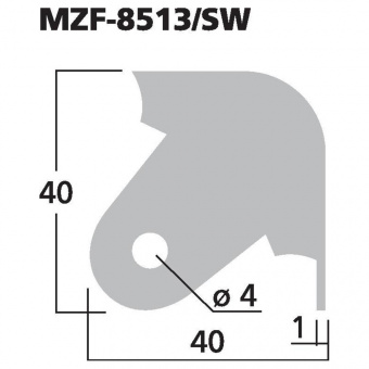 Stage Line MZF-8513/SW, уголок для сборки акустических систем, черный